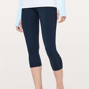 Lululemon Fast and Free Crop II Nulux 19” 6